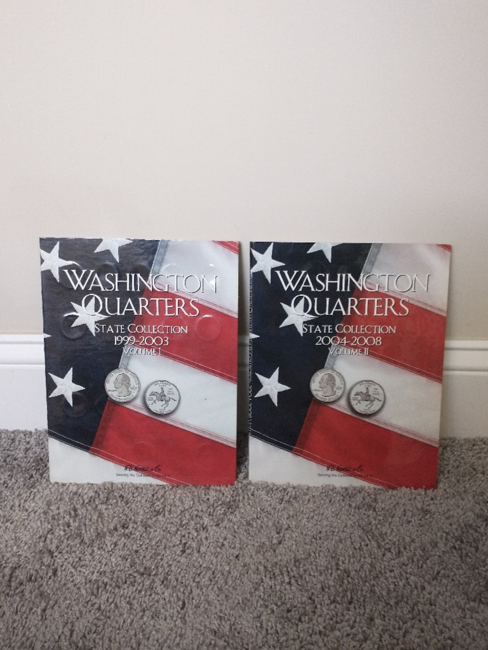 Washington State Quarters Collectors Books Vol.1 & 2